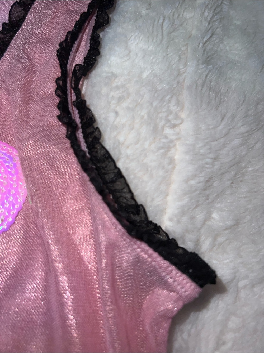 dELiA*s Pink Shimmer Crop Top with Tassel Pasties - Picture 8 of 11